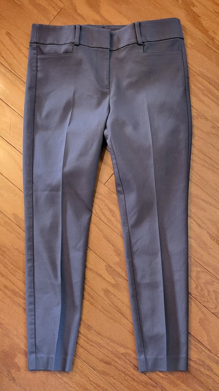 LOFT Womens Gray Skinny Leg Stretchy Pants Size 6